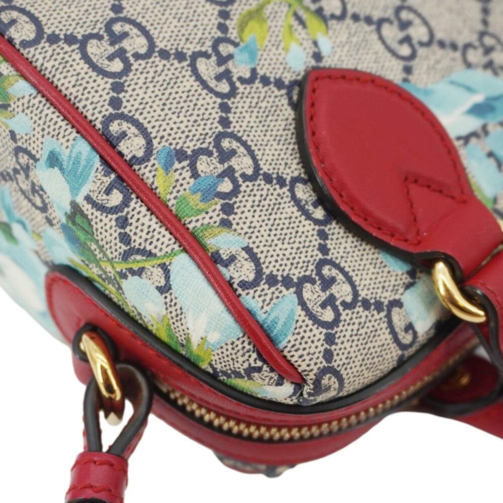 Gucci  Mini Blooms GG Supreme Canvas Top Handle Crossbody Bag Multicolor 546312 - Picture 6 of 16